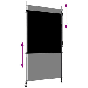 Außenrollo 120 x 270 cm Anthrazit