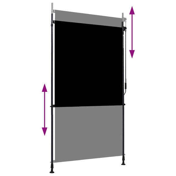 Außenrollo 120 x 270 cm Anthrazit