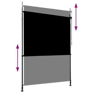 Außenrollo 150 x 270 cm Anthrazit