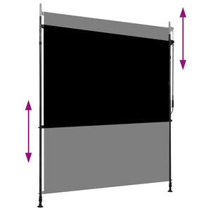 Außenrollo 200 x 270 cm Anthrazit
