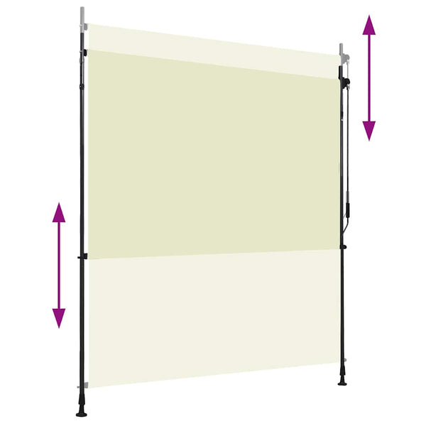 Außenrollo 200 x 270 cm Creme