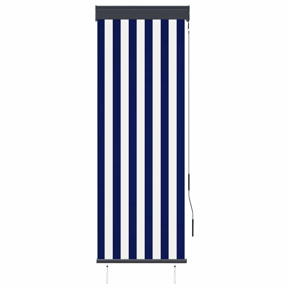vidaXL Store d'extérieur 60 x 250 cm bleu et blanc