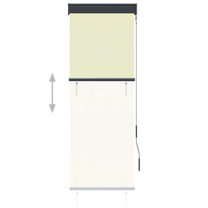 Außenrollo 60 x 250 cm Cremeweiß