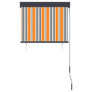 Außenrollo 80 x 250 cm Gelb und Blau