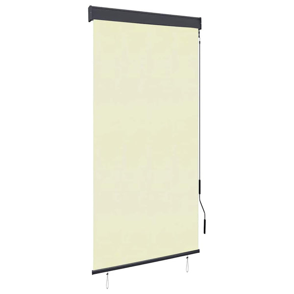 Außenrollo 80 x 250 cm Cremeweiß
