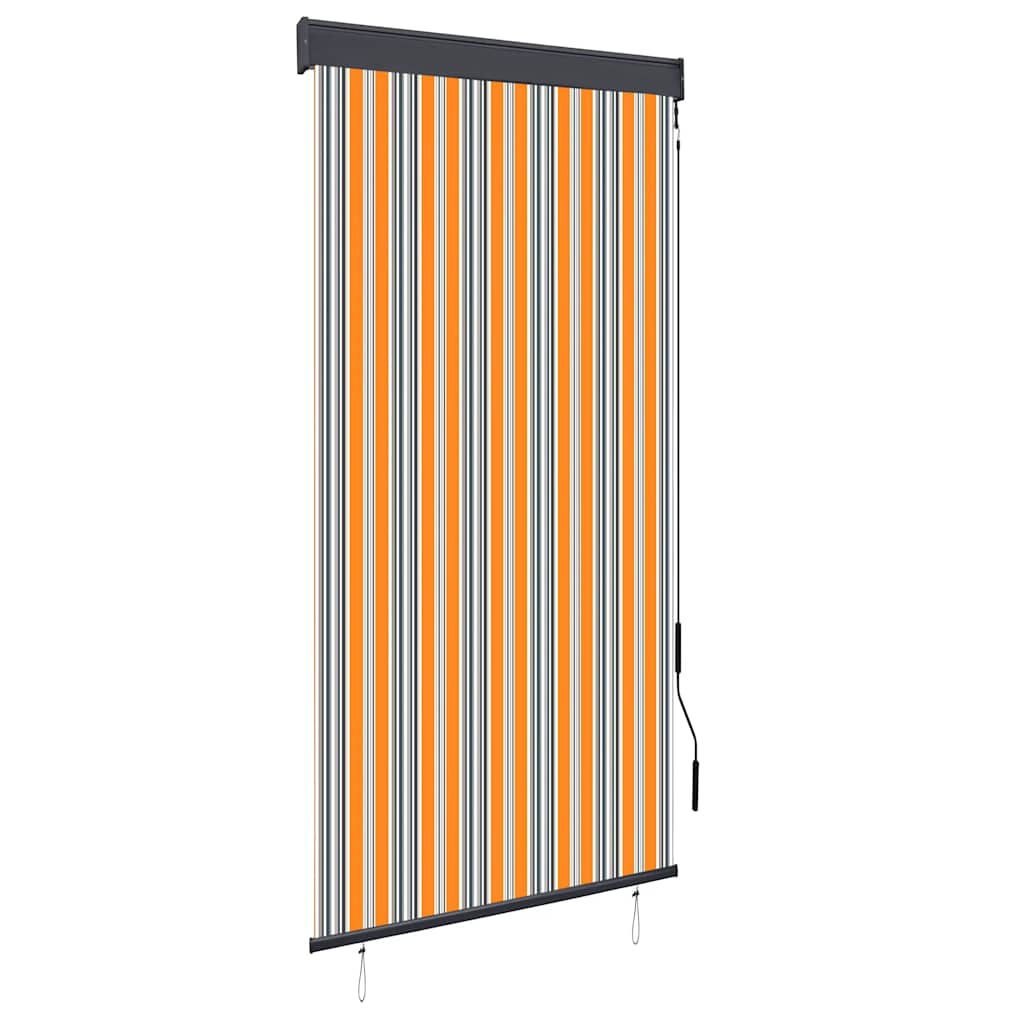 Außenrollo 100 x 250 cm Gelb und Blau