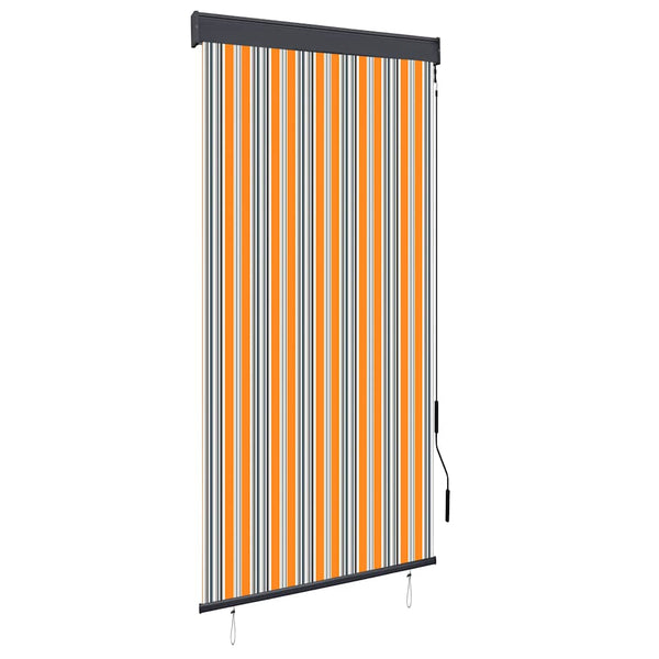 Außenrollo 100 x 250 cm Gelb und Blau