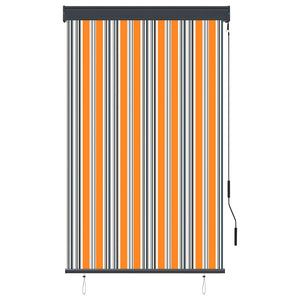 Außenrollo 100 x 250 cm Gelb und Blau
