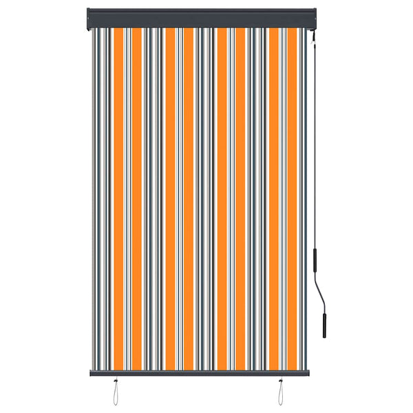 Außenrollo 100 x 250 cm Gelb und Blau