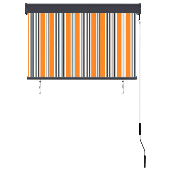 Außenrollo 100 x 250 cm Gelb und Blau
