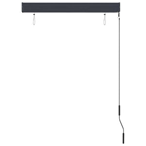 Außenrollo 100 x 250 cm Weiß und Orange