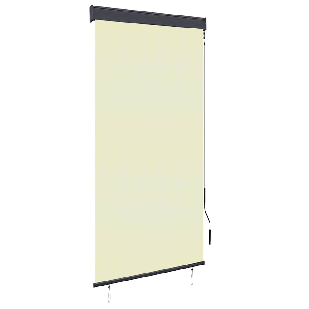 vidaXL Store enrouleur d'extérieur 100 x 250 cm Blanc crème
