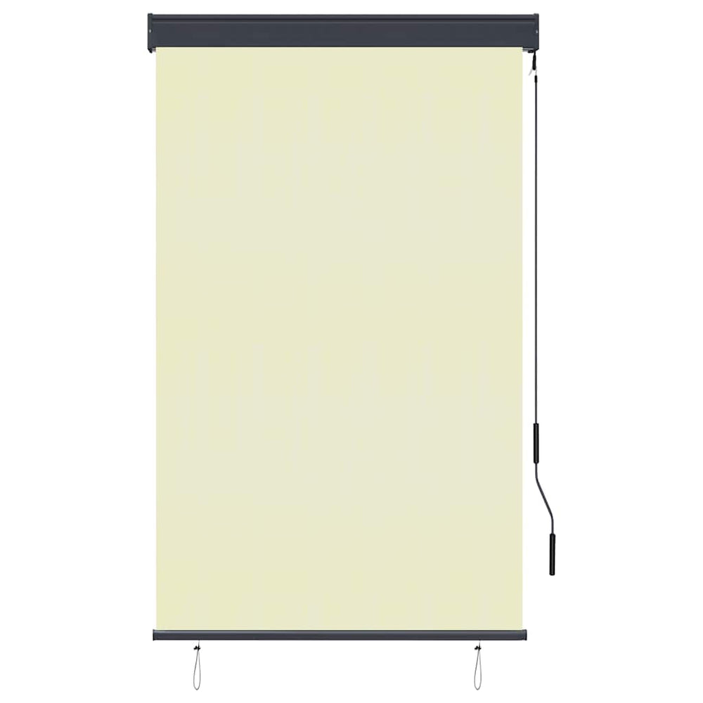vidaXL Store enrouleur d'extérieur 100 x 250 cm Blanc crème