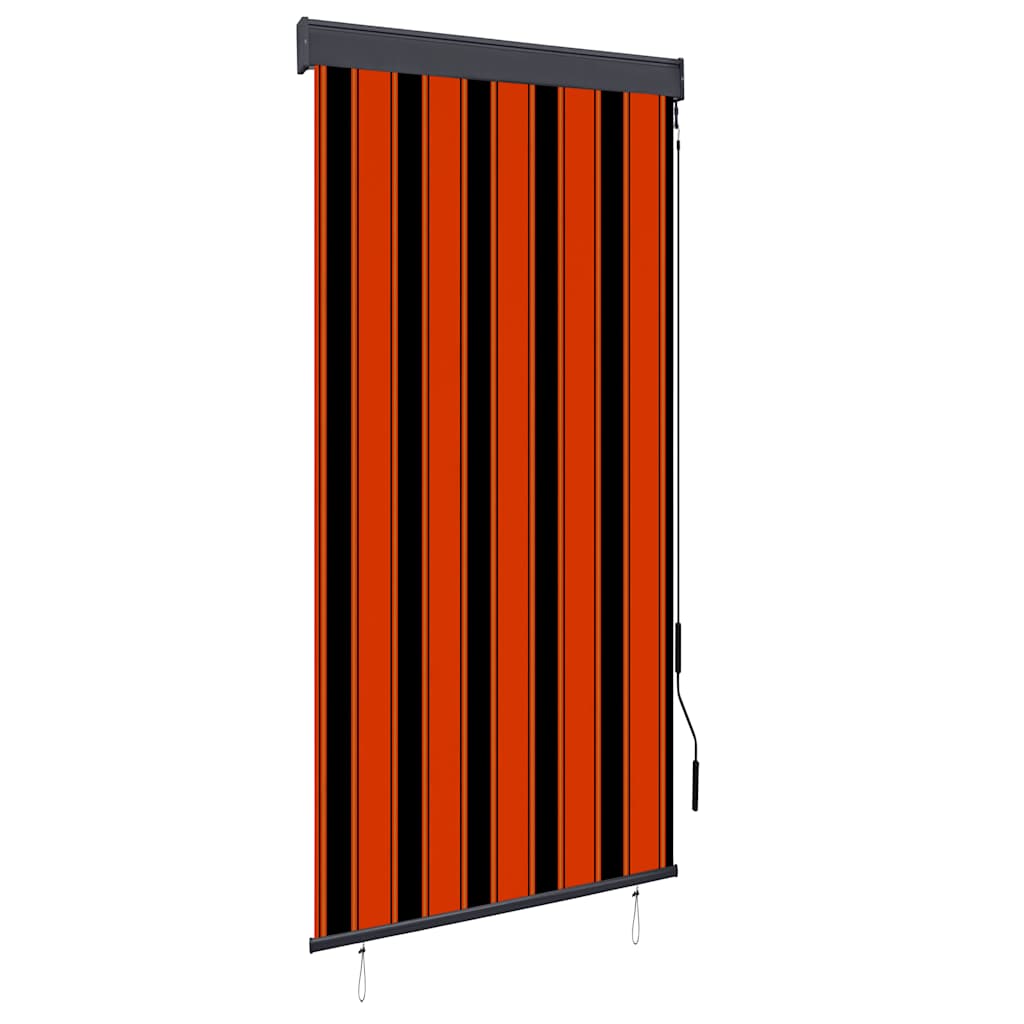 Außenrollo 100 x 250 cm Orange und Braun