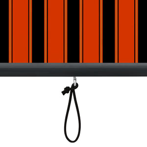 Außenrollo 100 x 250 cm Orange und Braun