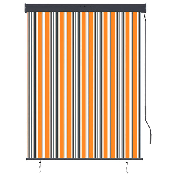 Außenrollo 120 x 250 cm Gelb und Blau