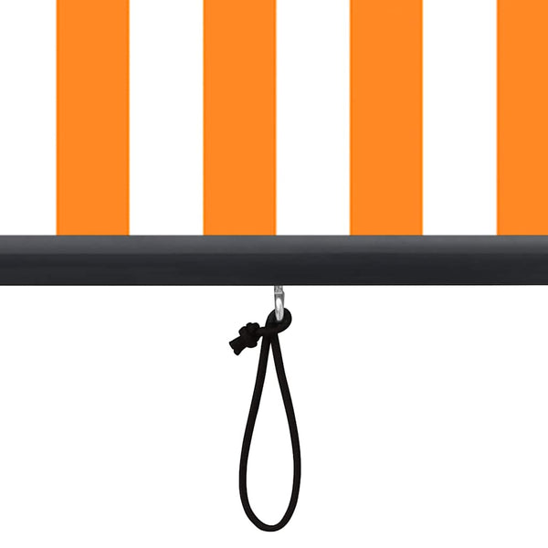 Außenrollo 120 x 250 cm Weiß und Orange