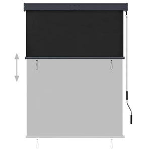 vidaXL Store d'extérieur 120 x 250 cm Anthracite