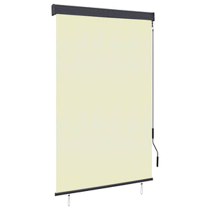 Außenrollo 120 x 250 cm Cremeweiß