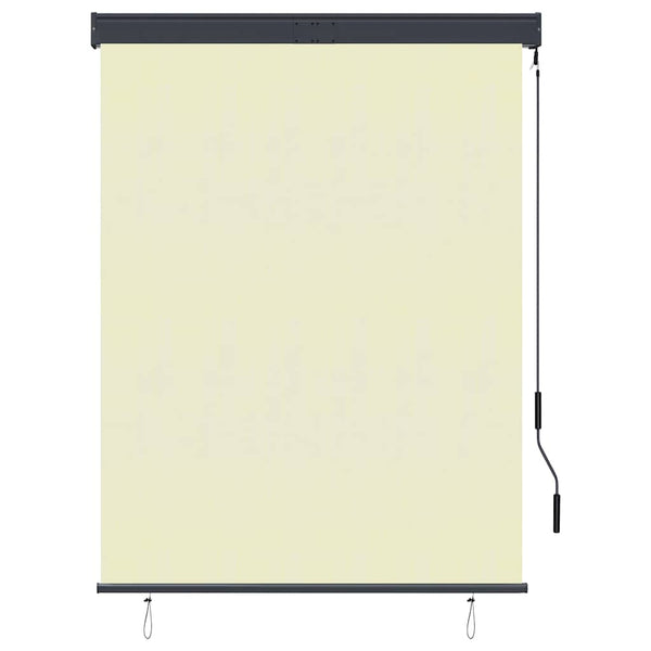 Außenrollo 120 x 250 cm Cremeweiß