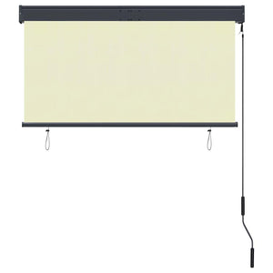 Außenrollo 120 x 250 cm Cremeweiß