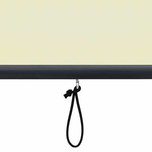 Außenrollo 120 x 250 cm Cremeweiß