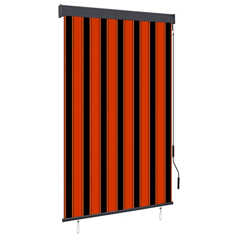 vidaXL Store enrouleur d'extérieur 120 x 250 cm orange et marron