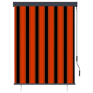 Außenrollo 120 x 250 cm Orange und Braun