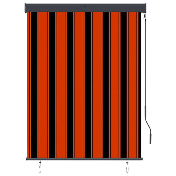 Außenrollo 120 x 250 cm Orange und Braun
