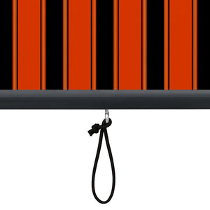 Außenrollo 120 x 250 cm Orange und Braun