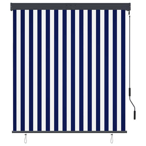 Außenrollo 140x250 cm Blau und Weiß