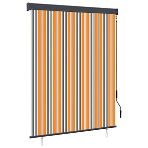 Außenrollo 140x250 cm Gelb und Blau