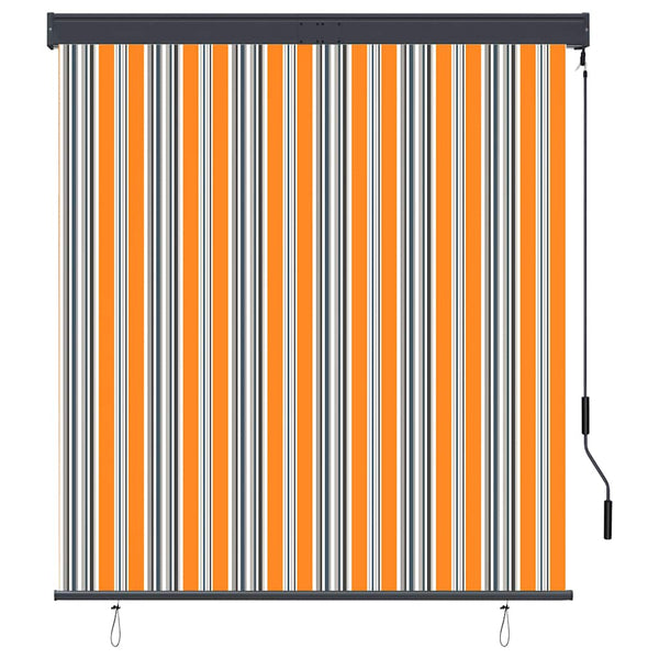 Außenrollo 140x250 cm Gelb und Blau