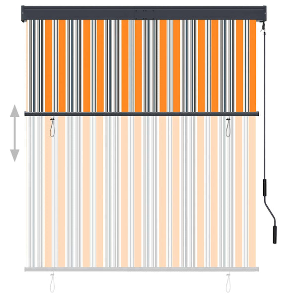 Außenrollo 140x250 cm Gelb und Blau