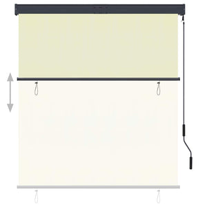 Außenrollo 140x250 cm Creme
