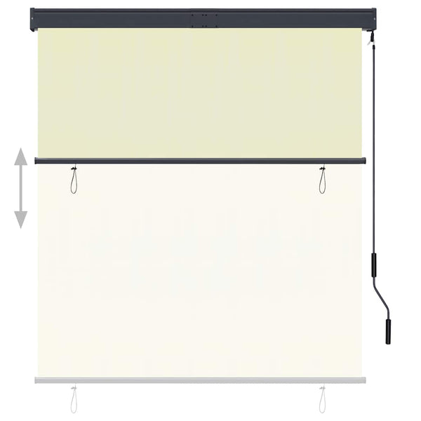Außenrollo 140x250 cm Creme