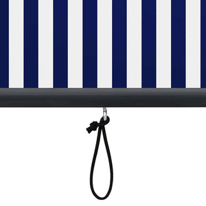Außenrollo 160x250 cm Blau und Weiß