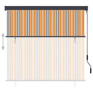 Außenrollo 160x250 cm Gelb und Blau