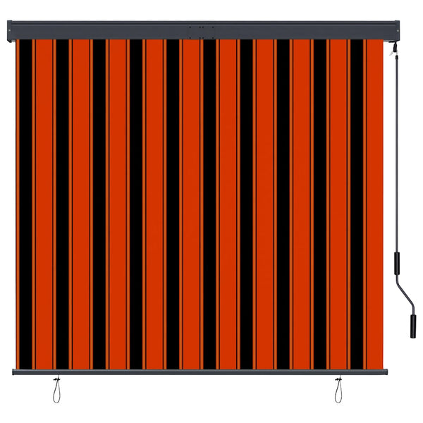 Außenrollo 160x250 cm Orange und Braun