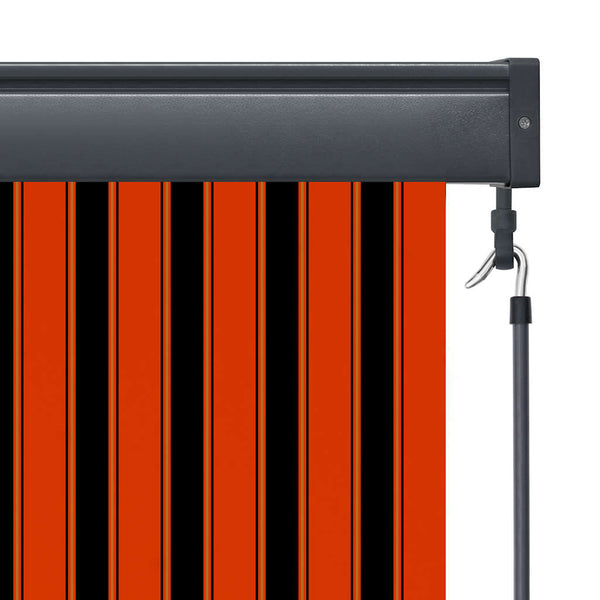 Außenrollo 160x250 cm Orange und Braun