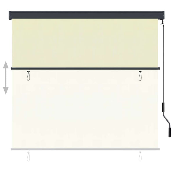 Store extérieur vidaXL 170 x 250 cm crème