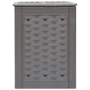 Gartenkomposter 3 Stk. Braun 60x60x83cm 900 L Kunststoff Rattan