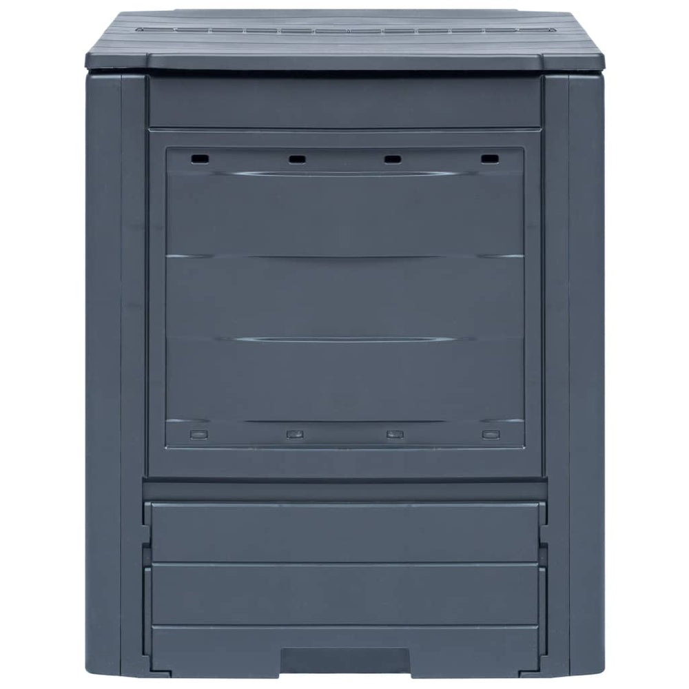 vidaXL Composteur de jardin 2 pcs Gris 60 x 60 x 73 cm 520 L