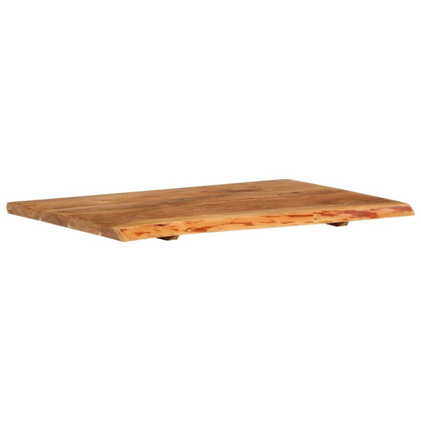 Badezimmer-Waschtischplatte Massivholz Akazie 80x52x2,5 cm