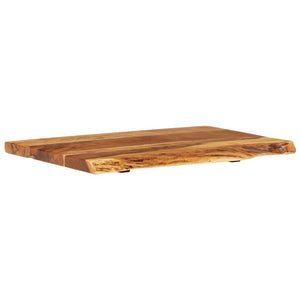 Badezimmer-Waschtischplatte Massivholz Akazie 80x52x3,8 cm