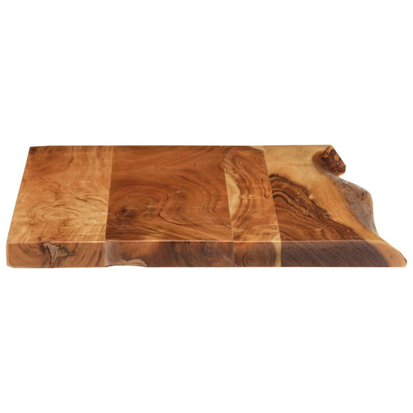 Badezimmer-Waschtischplatte Massivholz Akazie 80x52x3,8 cm