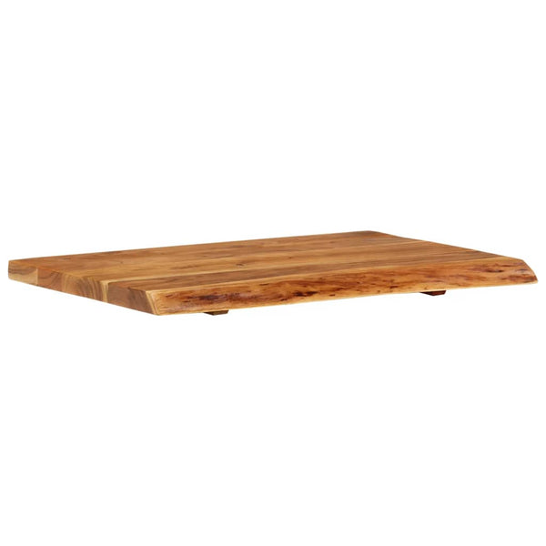 Badezimmer-Waschtischplatte Massivholz Akazie 80x52x3,8 cm