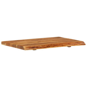 Badezimmer-Waschtischplatte Massivholz Akazie 80x52x3,8 cm