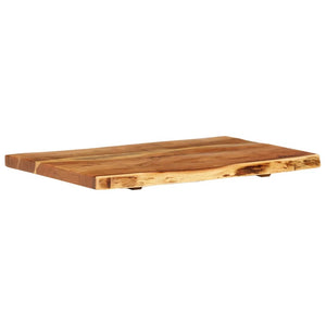 Badezimmer-Waschtischplatte Massivholz Akazie 80x52x3,8 cm