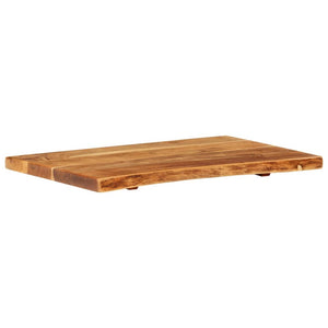 Badezimmer-Waschtischplatte Massivholz Akazie 80x52x3,8 cm